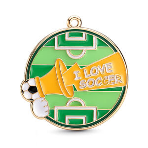 Simple Series Sports Football Alloy Jewelry Charms h5