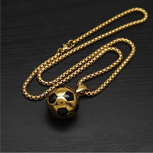 Simple Series Daily Football Titanium Steel Unisex Pendant Necklaces h5 Picture2