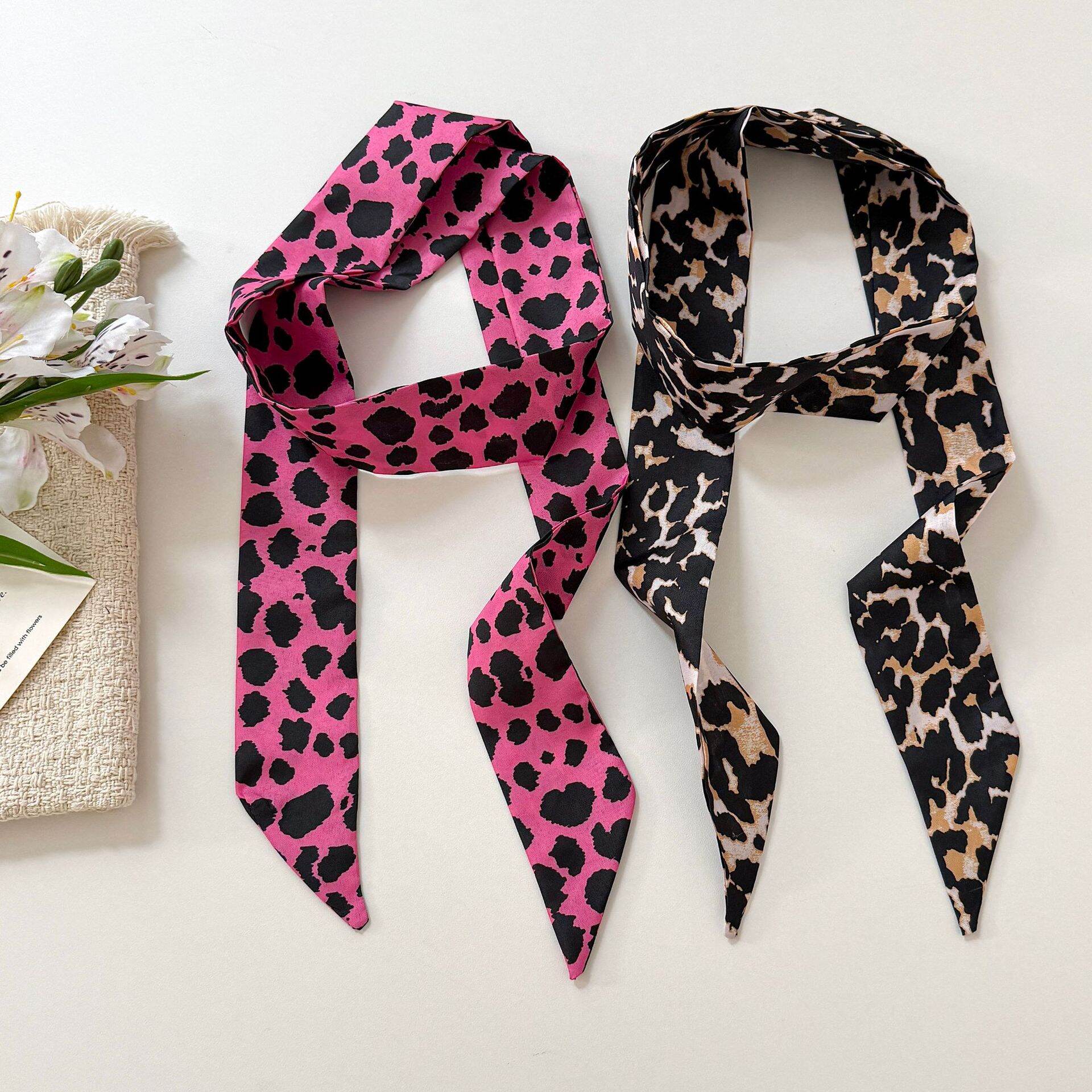 Retro Leopard Print Women's Summer Scarves 2