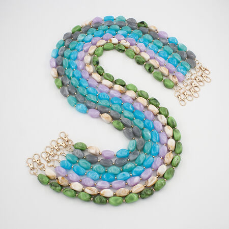 Simple Series Daily Irregular Shape Beads Acrylic Phone Chain