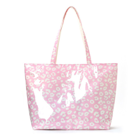Streetwear Style Leopard Print Pvc Women's Tote Bag