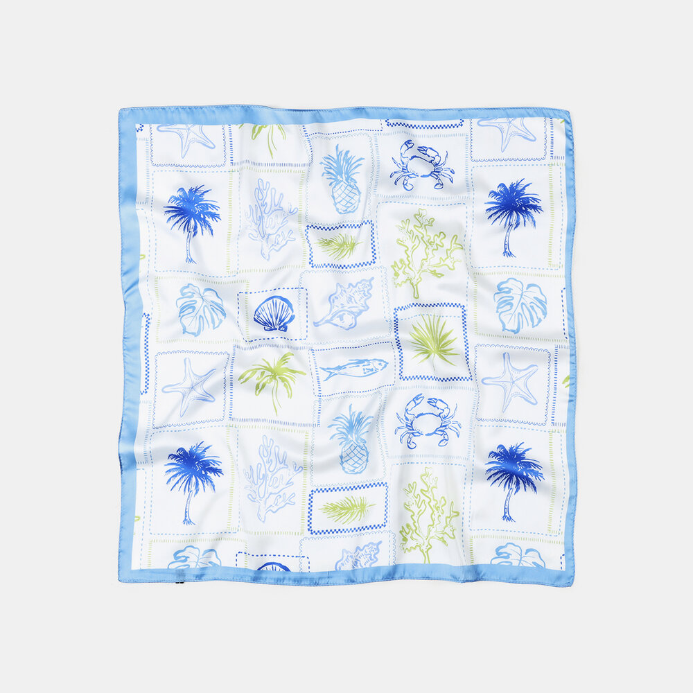Simple Series Daily Leaf Shell Starfish Coral Women's Summer Scarves