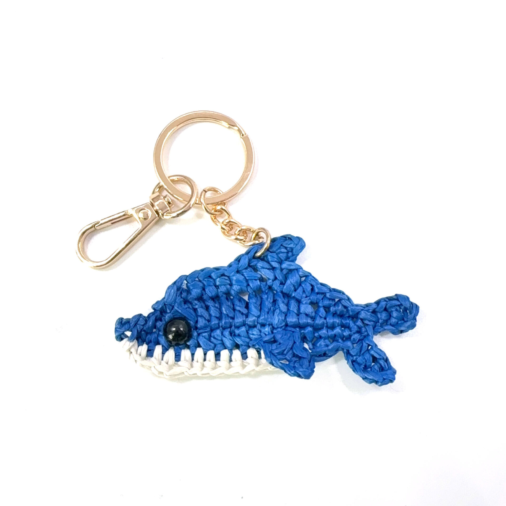 Romantic Series Vacation Animal Oceanic Style Woven Raffia Bag Charms Keychain 2