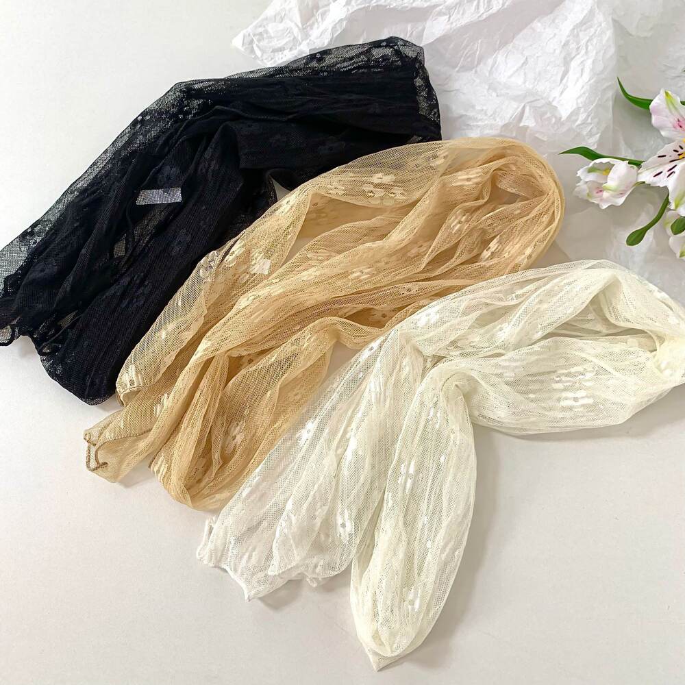 Simple Series Sweet Flower Polyester Women's Summer Scarves h5Picture2