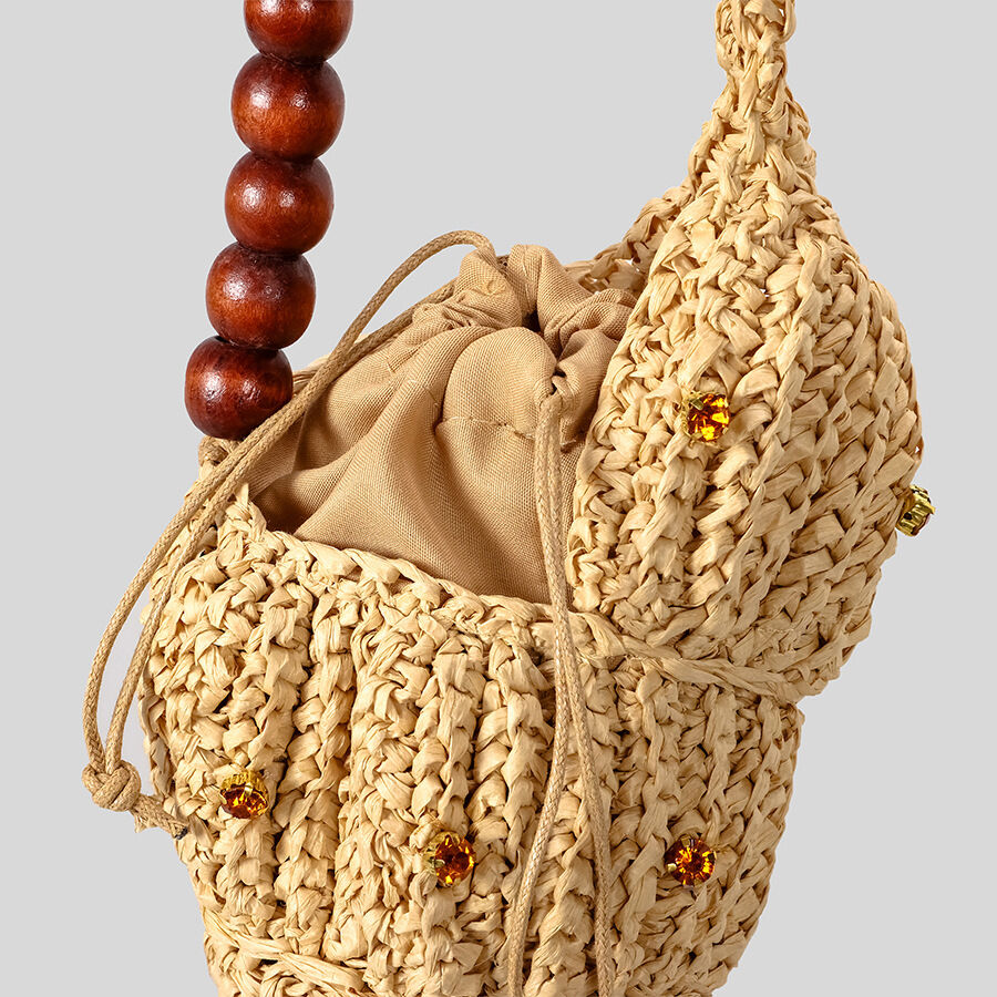 Vacation Style Woven Oceanic Style Straw Women's Handbags h5 Picture4