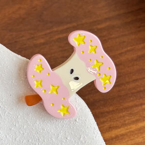 Simple Series Cute Animal Fruit Cartoon Star Acetate Rhinestone Hair Clips h5
