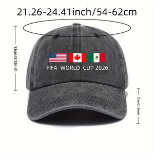 World Cup Outdoor Fashion Sports Cartoon Pattern Casual Cartoon Baseball Cap h5 Picture3