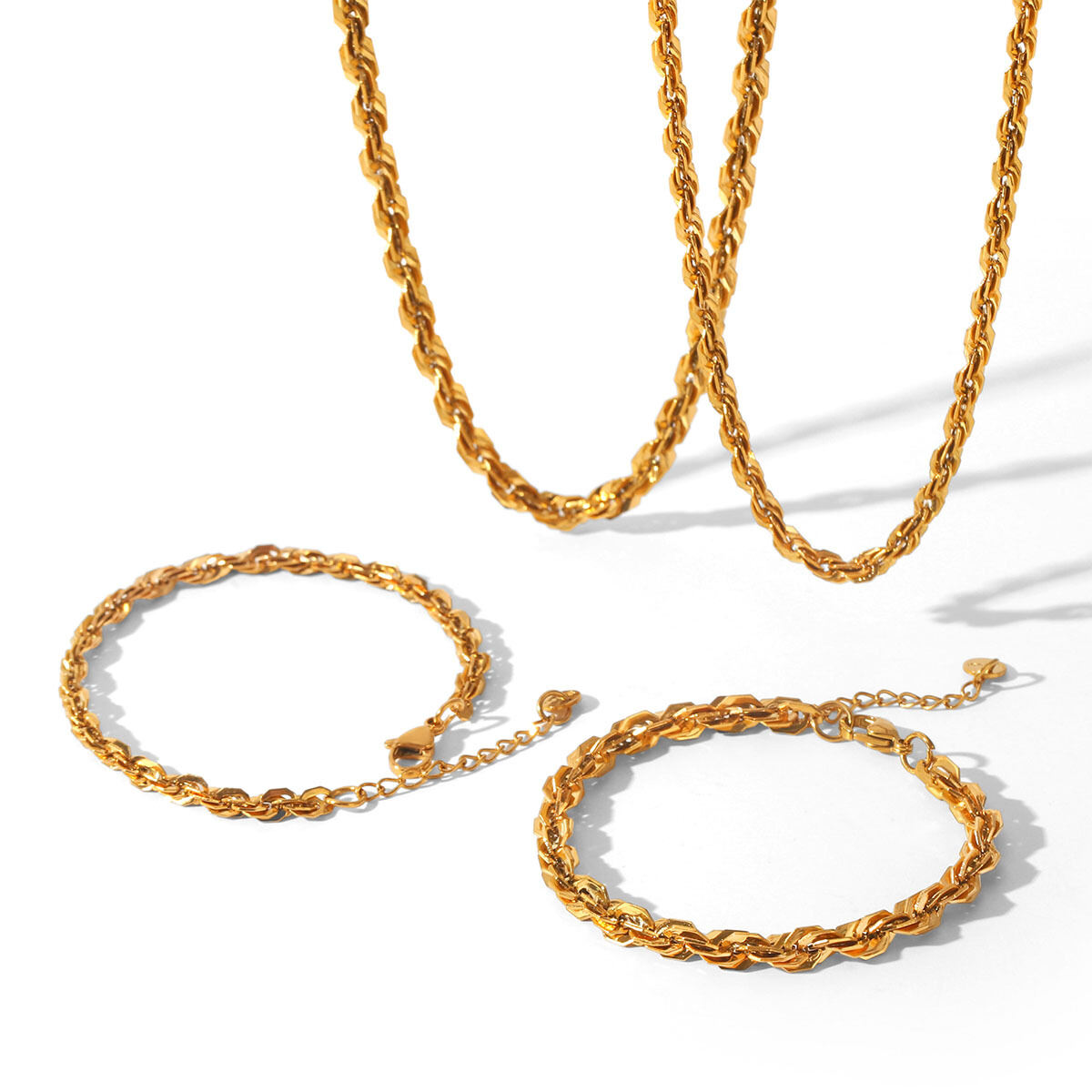 Tägliche Kette aus Edelstahl, wasserdicht, goldfarben, Damenkette Bild6