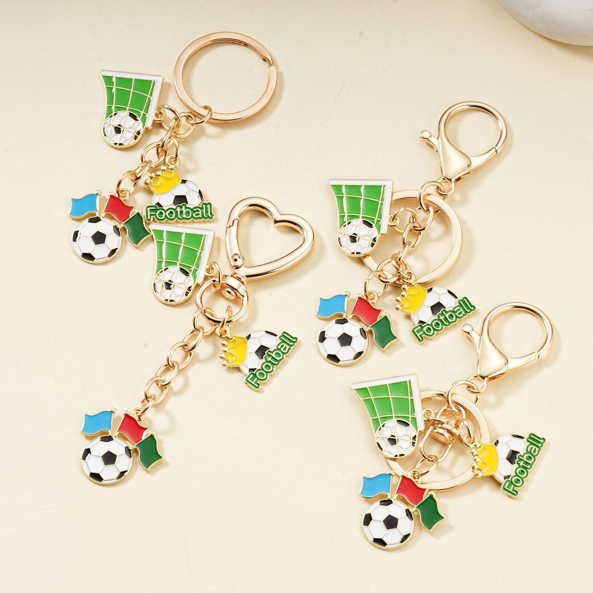 Simple Series Sports Football Alloy Keychain h5 Picture2