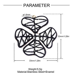 Luxurious Series Diy Dragonfly Sun Plant Stainless Steel Waterproof Gold Color Women's Pendants h5
