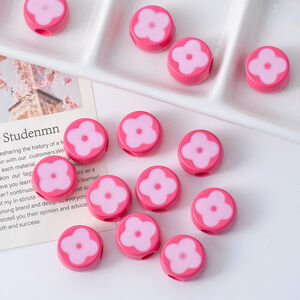 1 Piece Flower Acrylic Jewelry Beads h5 Picture2