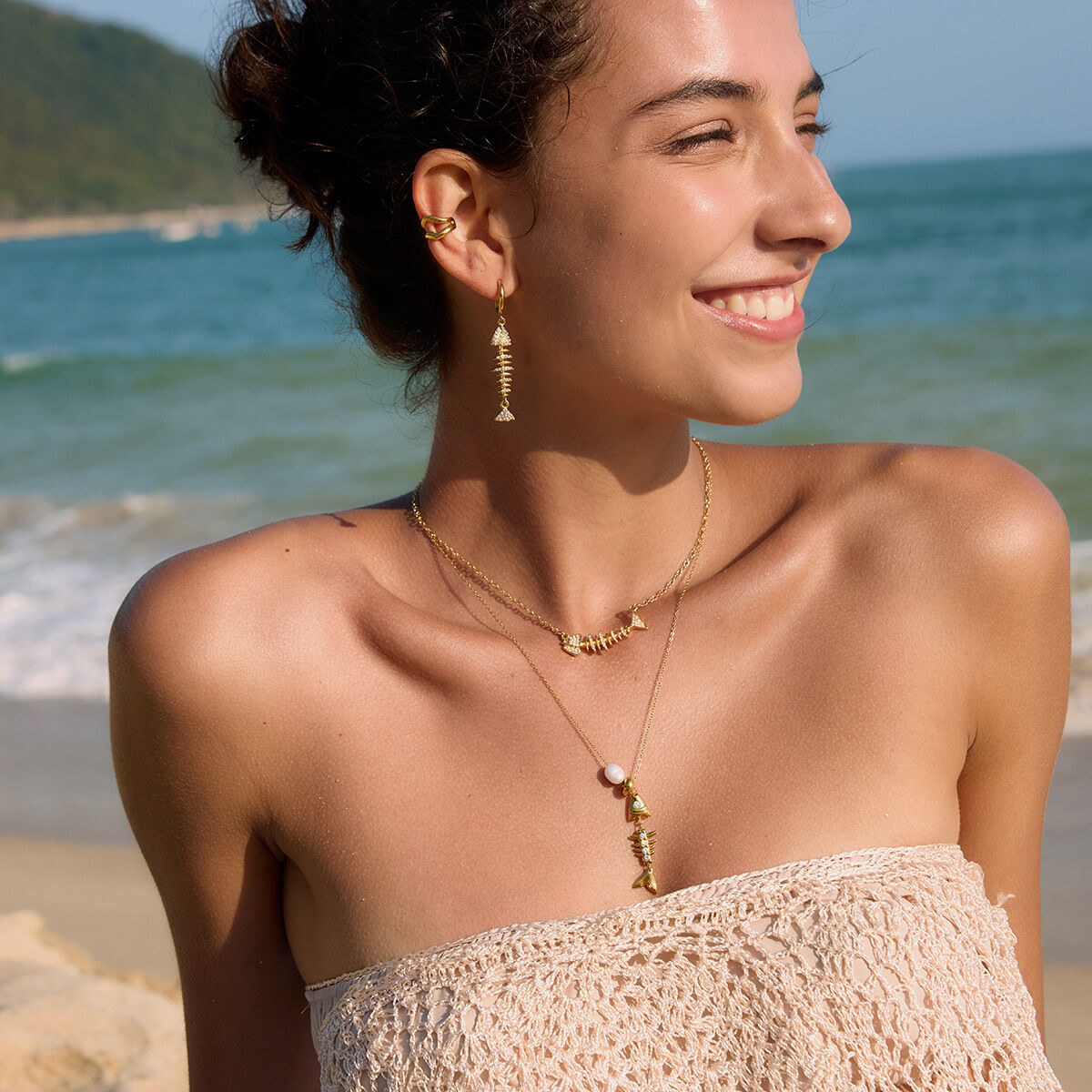 Simple Series Cute Fish Stainless Steel Waterproof Women's Pendant Necklaces Picture4