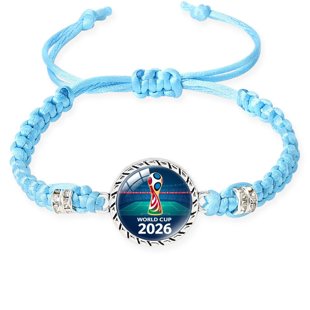 Simple Series Daily Football Glass Glass Unisex Braided Bracelets 2