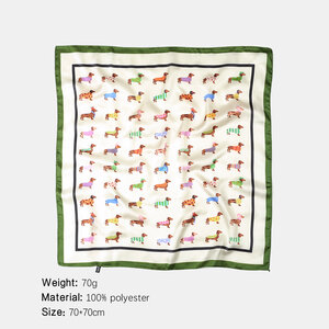 Simple Series Daily Animal Cartoon Women's Summer Scarves h5 Picture2
