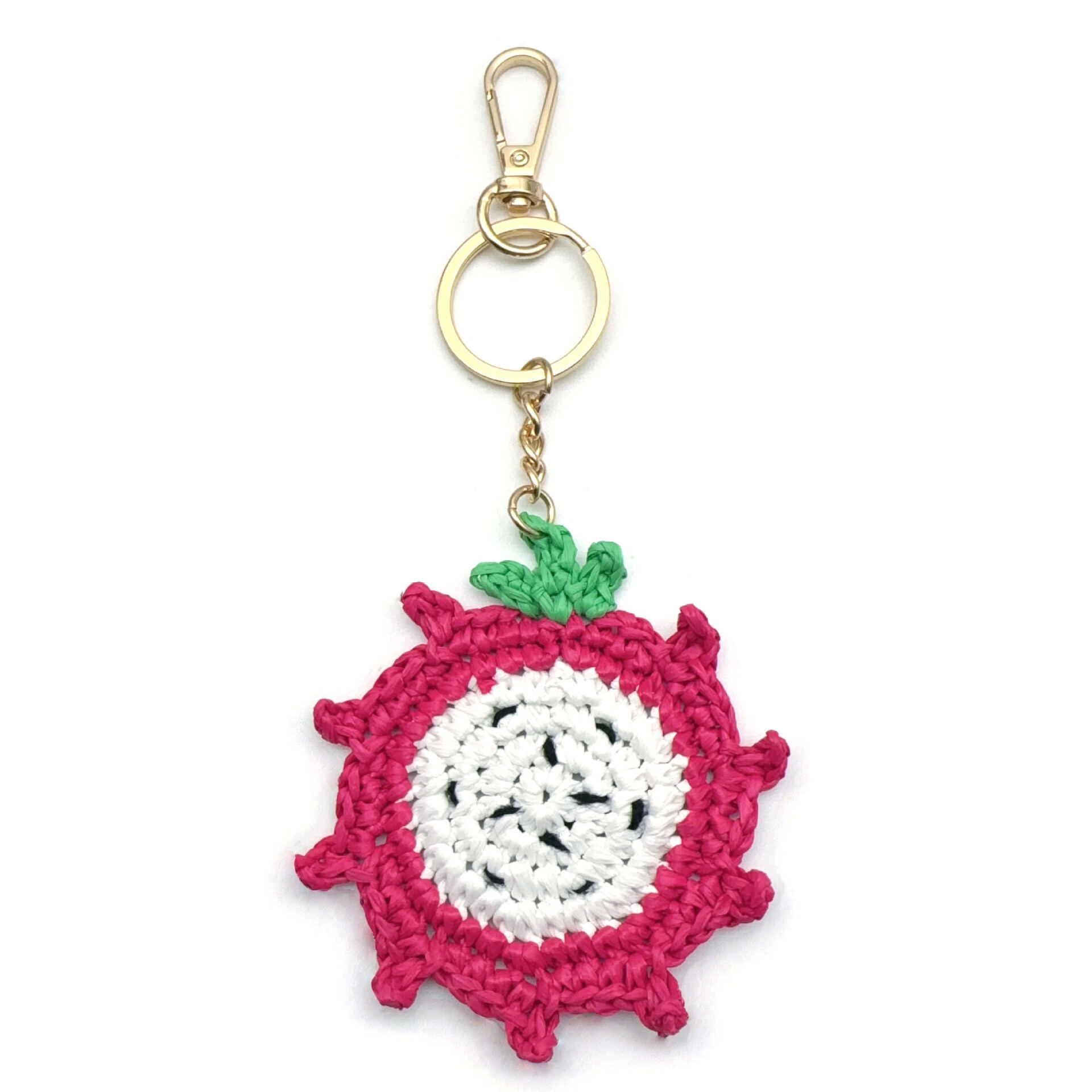 Simple Series Casual Fruit Raffia Keychain Bag Charms h5 