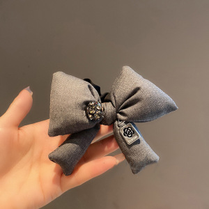 Simple Series Elegant Bow Knot Fabric Scrunchies h5 Picture2
