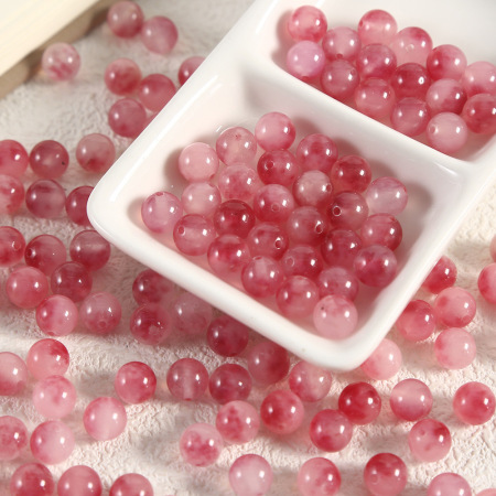 1 Bag Gradient Color Natural Stones Jewelry Beads（10 beads a bag）