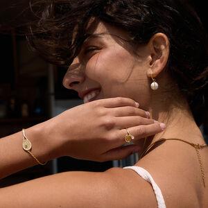 Romantic Elegant Irregular Shape Stainless Steel Waterproof Gold Color Women's Jewelry Sets h5 Picture2