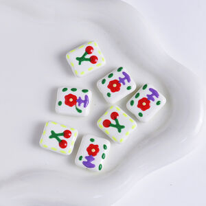 1 Piece Sweet Cherry Ceramics Jewelry Beads h5