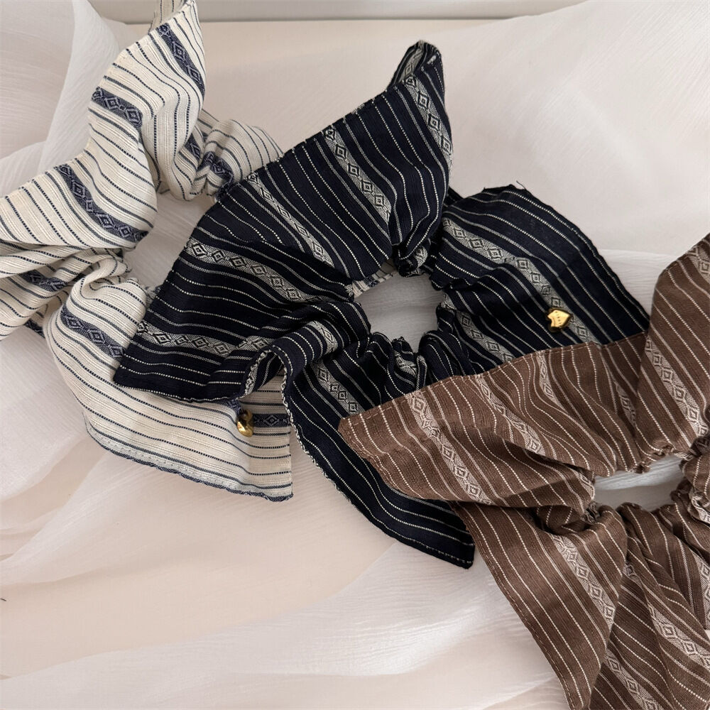 Simple Series Daily Stripe Fabric Scrunchies 2