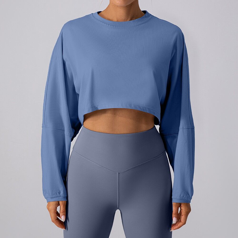 High Bounce Sporty Solid Color Sports Tops h5Picture4