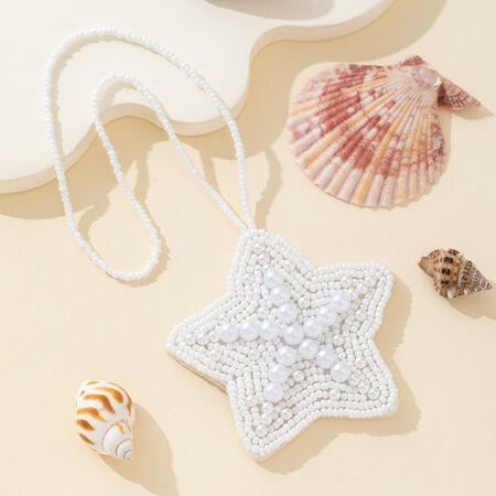 Luxurious Series Vacation Beads Starfish Artificial Pearls Women's Bag Charms