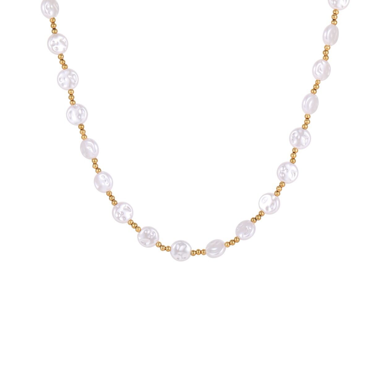 Simple Series Daily Chain Stainless Steel Waterproof   Gold Color  Women's Chain Necklaces h5 Picture5