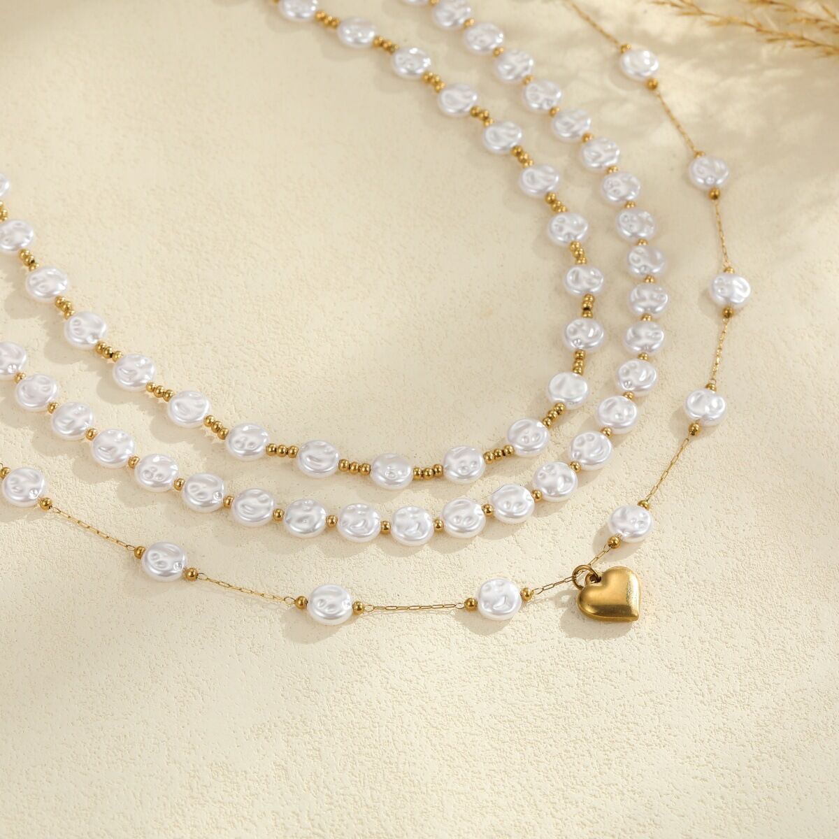 Simple Series Daily Chain Stainless Steel Waterproof   Gold Color  Women's Chain Necklaces h5 Picture2