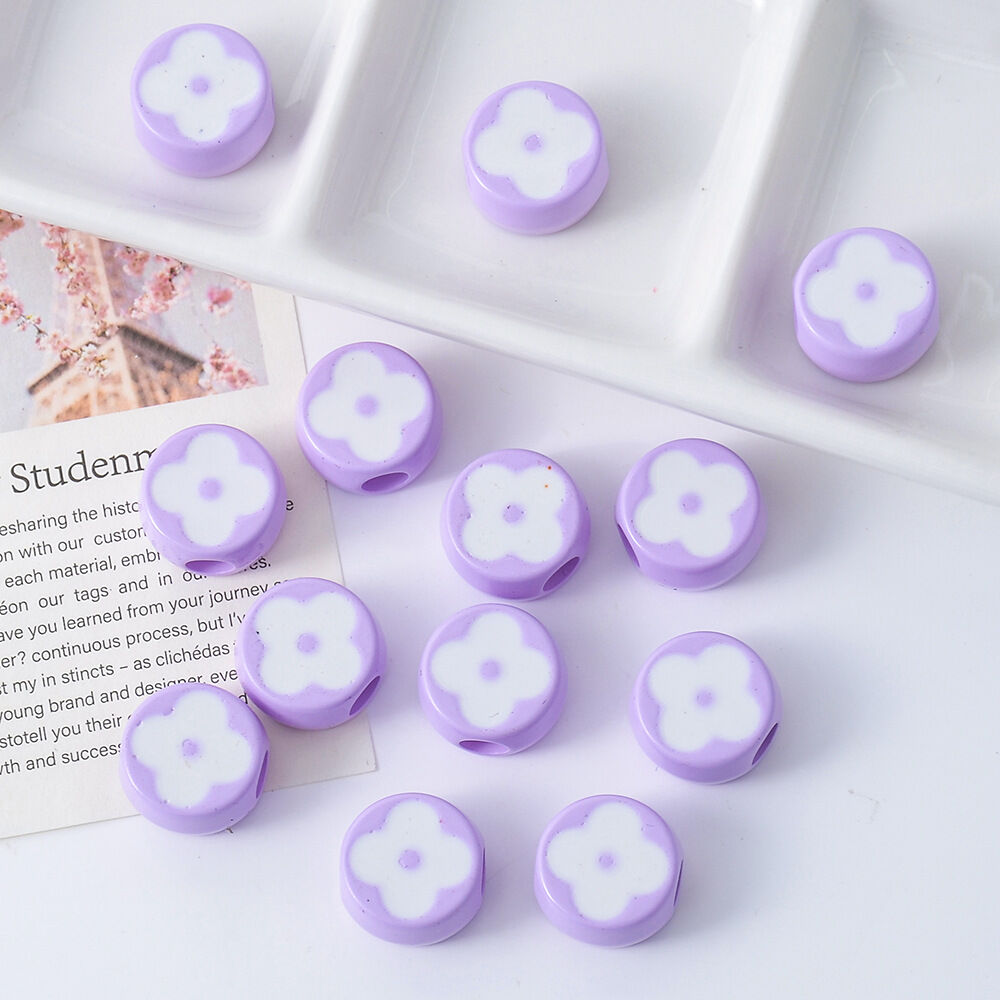 1 Piece Flower Acrylic Jewelry Beads