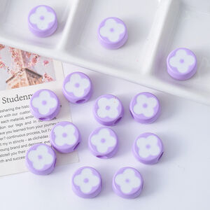 1 Piece Flower Acrylic Jewelry Beads h5