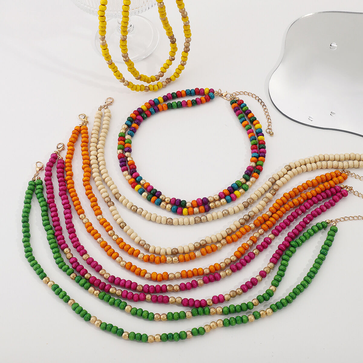 Romantic Series Sweet Beads Ccb Women's Beaded Necklaces 2