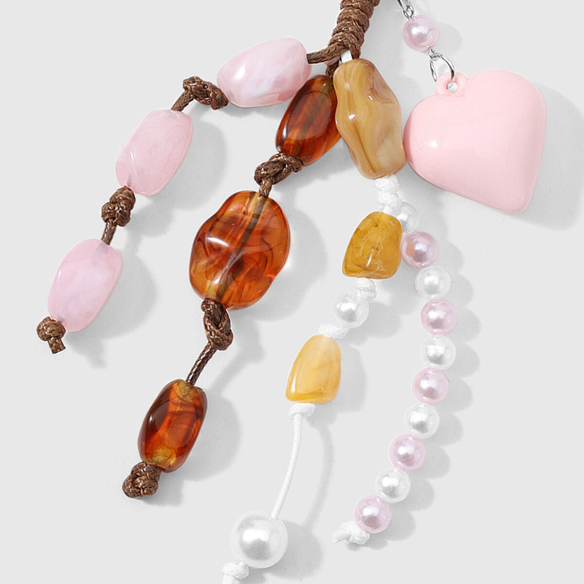 Simple Series Daily Irregular Shape Heart Beads Alloy Women's Bag Charms Picture5