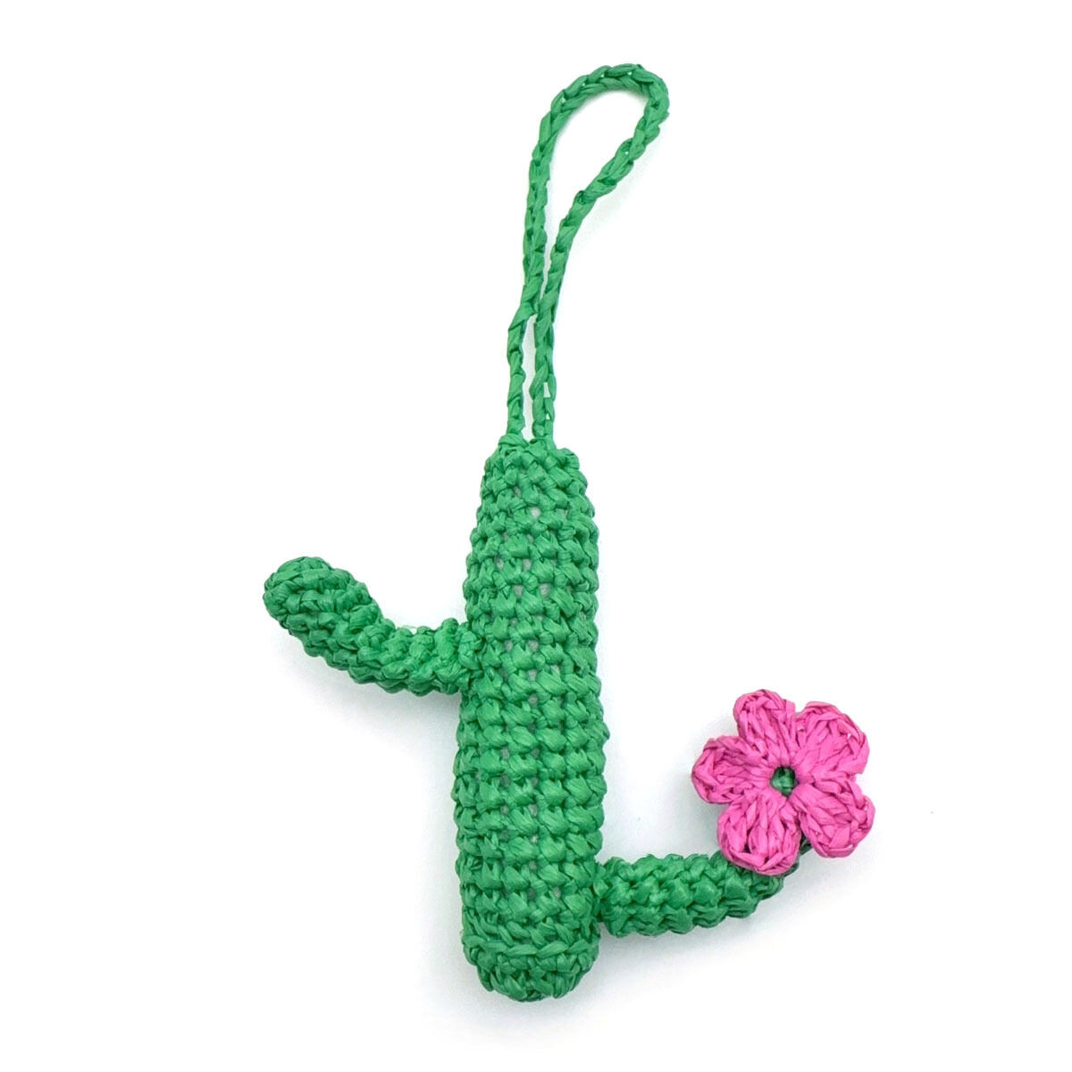Simple Series Natural Solid Color Plant Woven Raffia Bag Charms 2