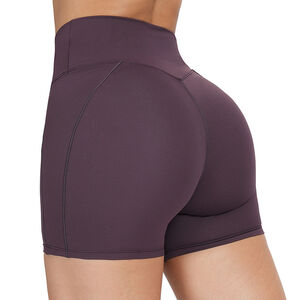High Bounce Nude Feel Cross Pleated High Waisted Butt Sports Bottoms h5 Picture3
