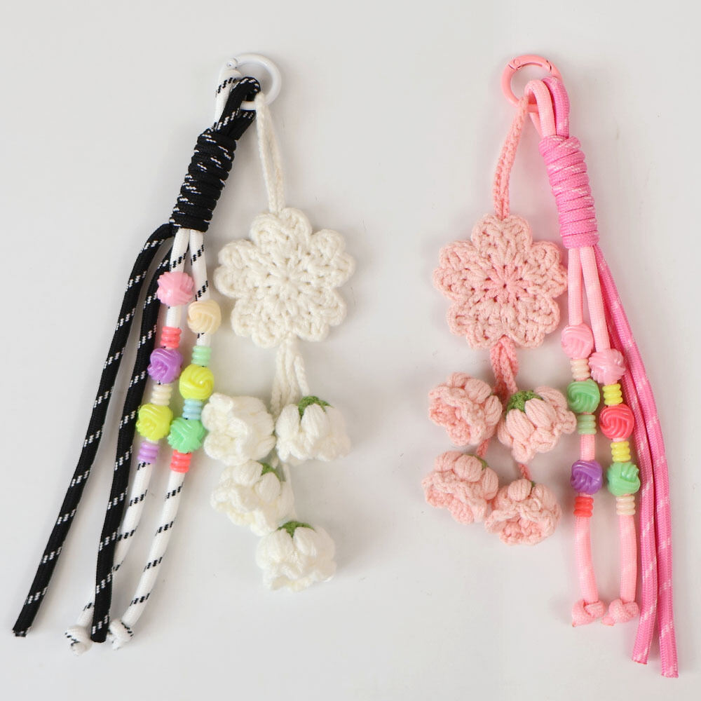 Simple Series Sweet Flower Beads Mixed Color Cotton Women's Pocket Charms h5 Bild3