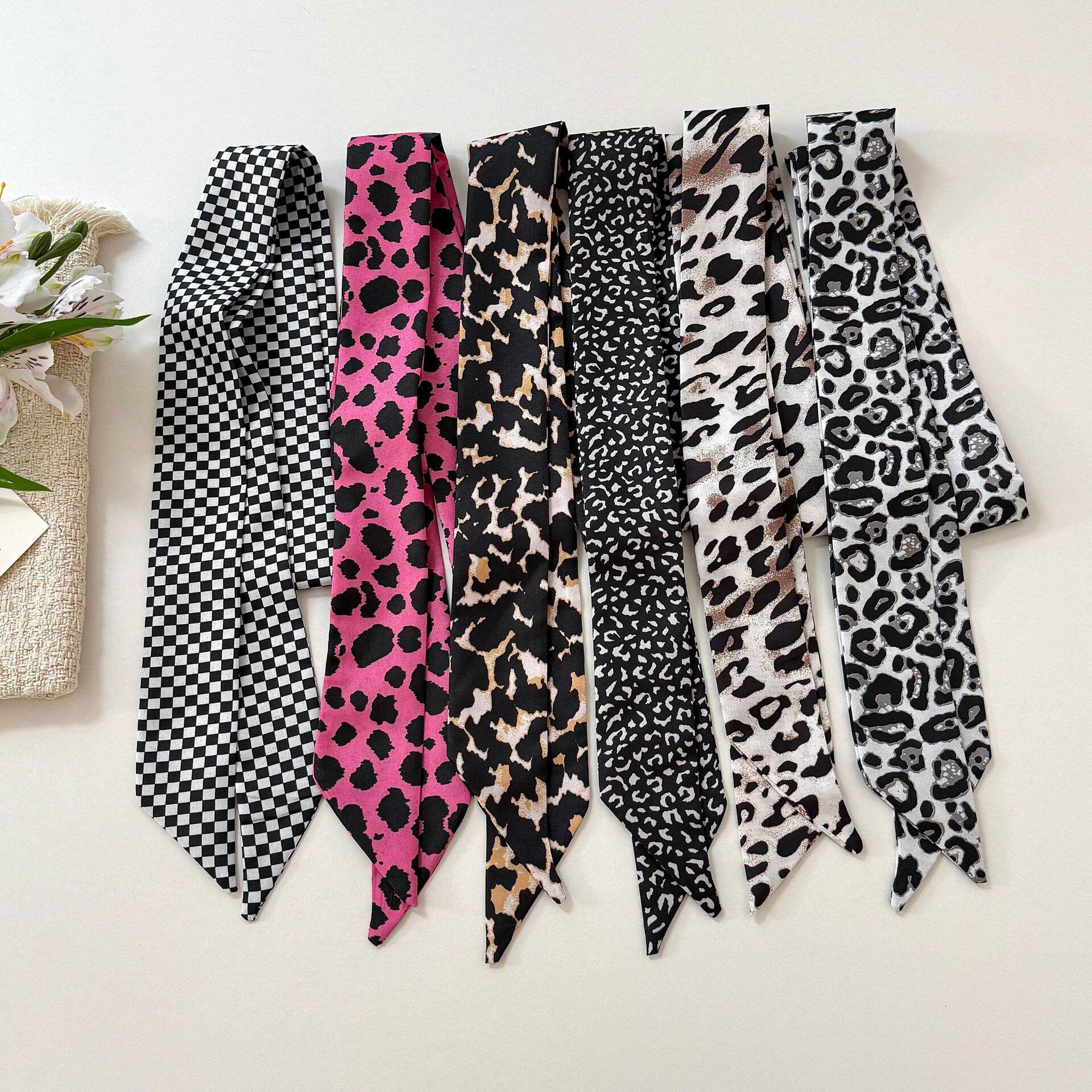 Retro Leopard Print Women's Summer Scarves