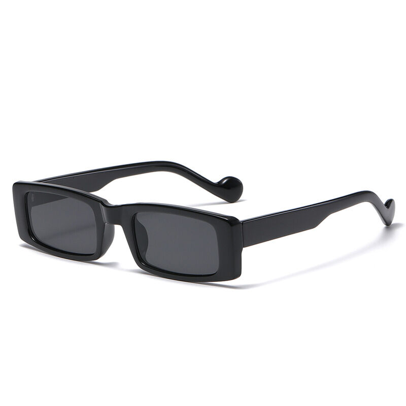 Simple Series Retro Solid Color Leopard Print Sunglasses 
