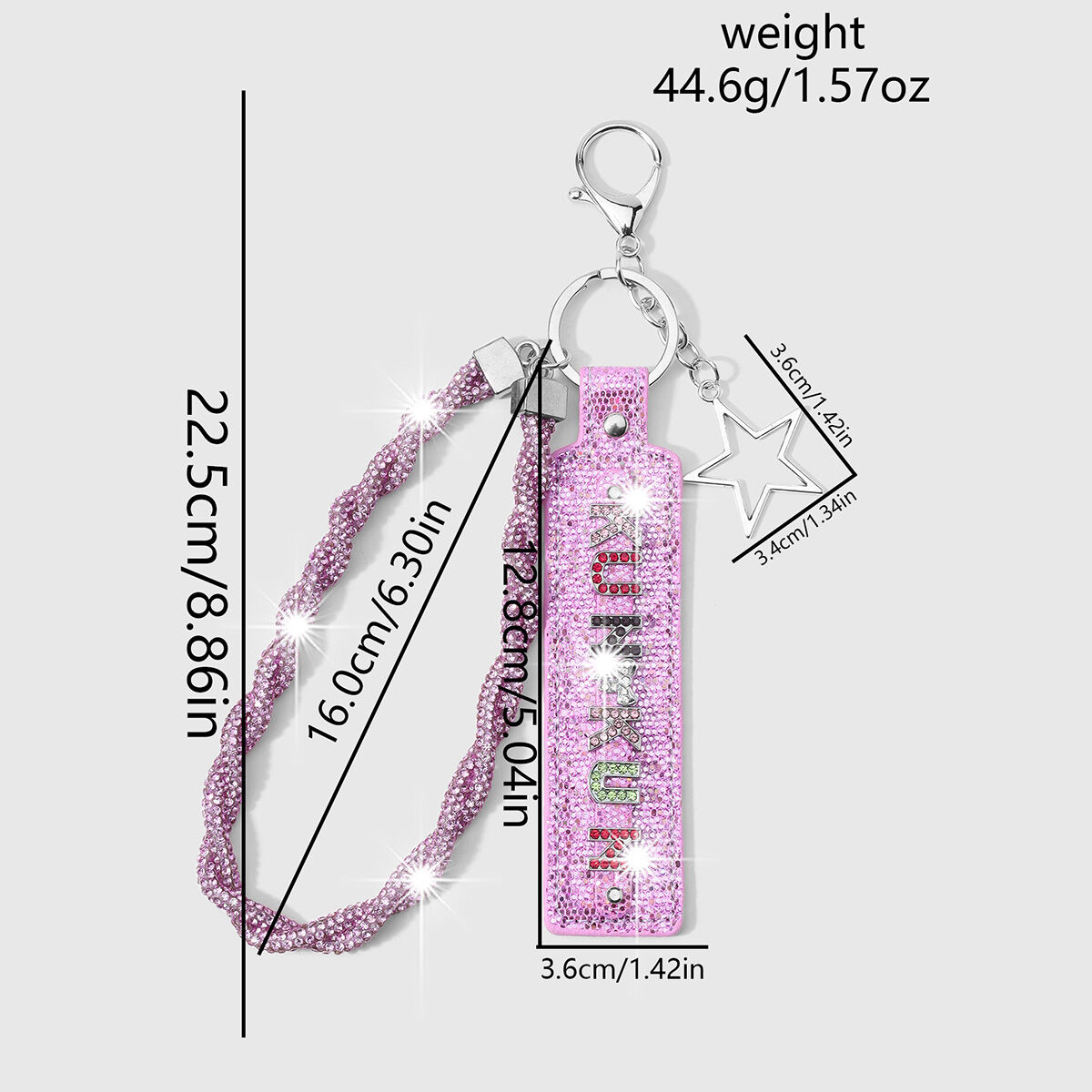 Simple Series Sweet Letter Mixed Color Alloy Damen-Taschenanhänger Bild2