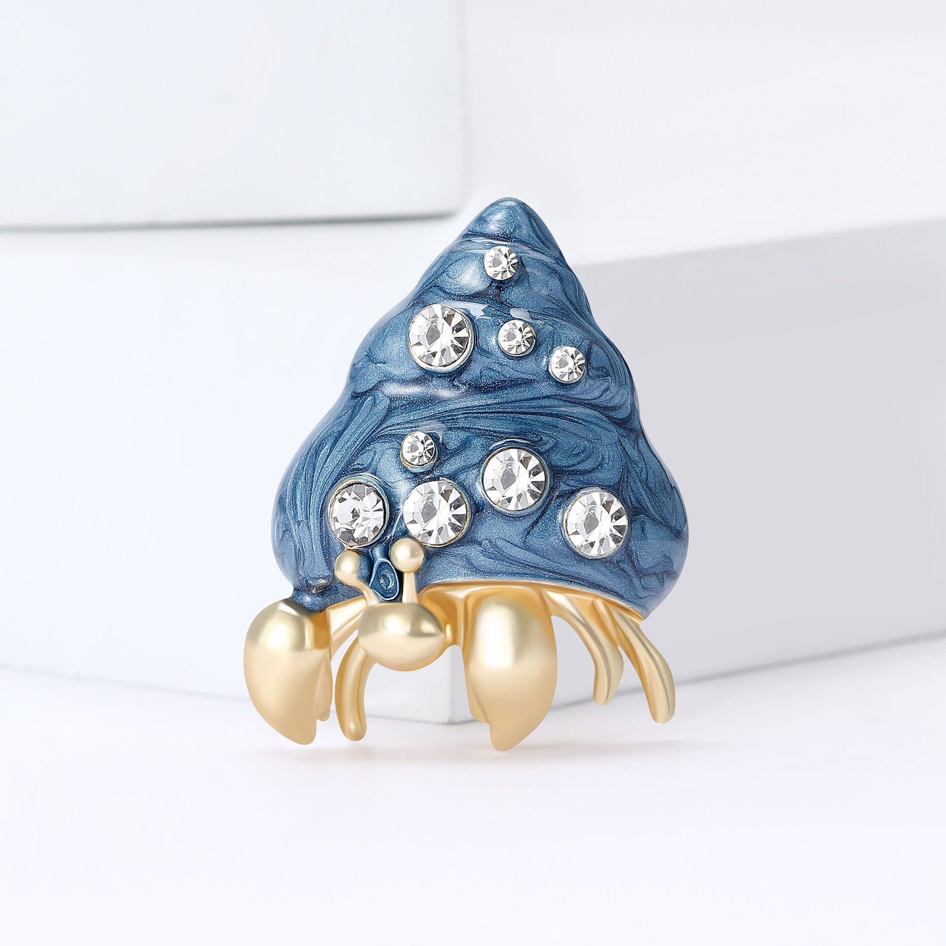 Broches en alliage et strass style océanique, collection luxueuse 2