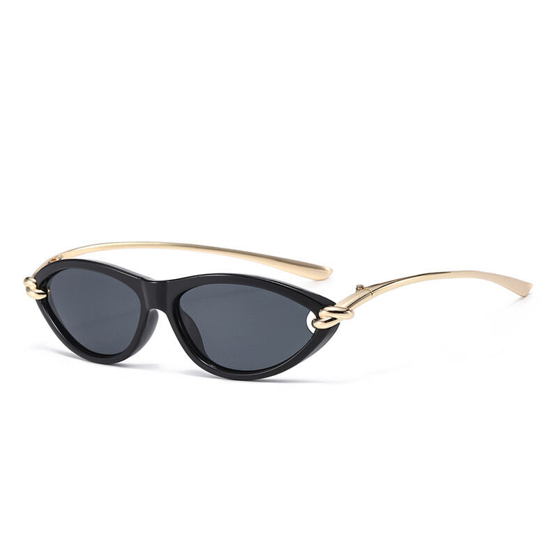 Simple Series Retro Solid Color Twist Sunglasses h5 