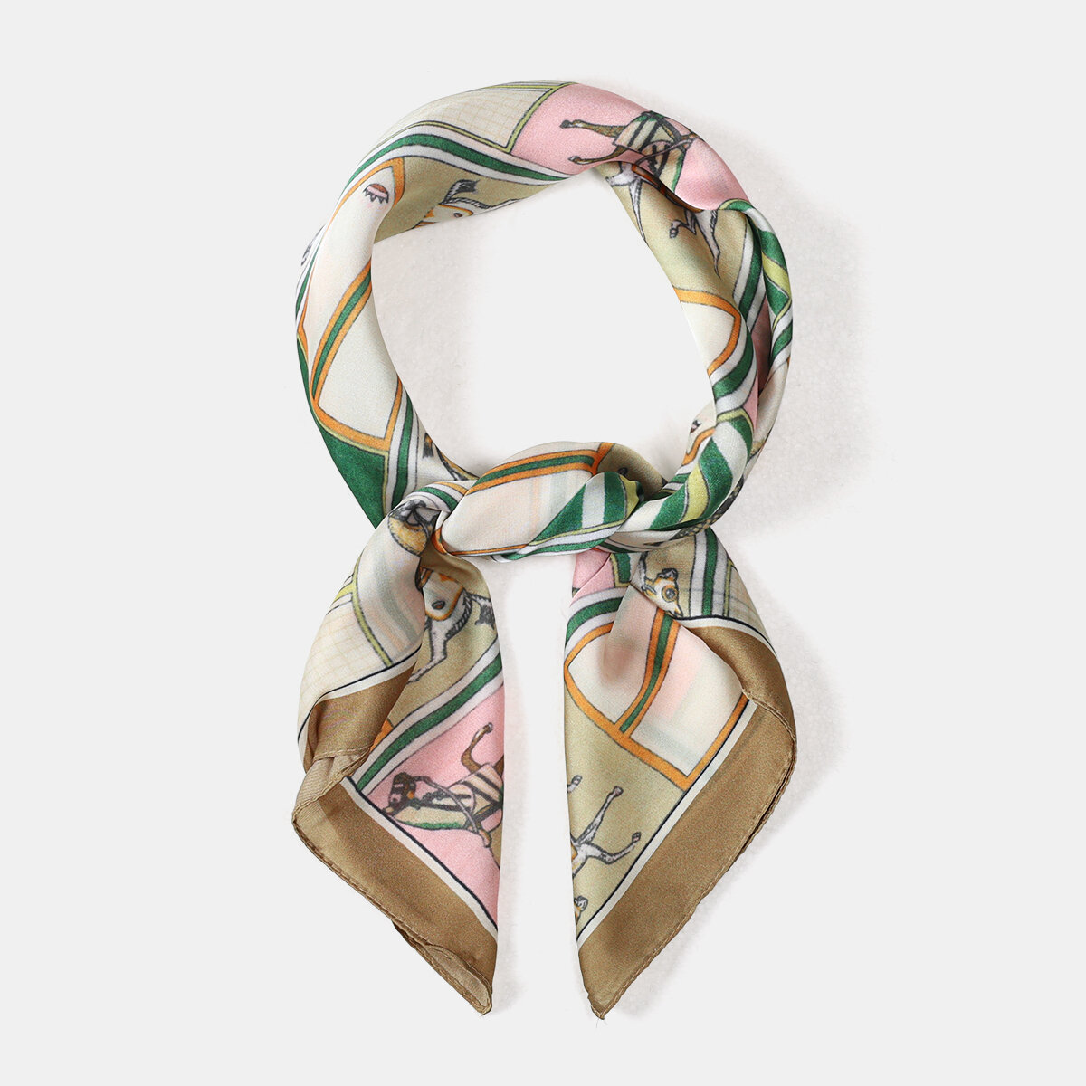 Simple Series Casual Pony Mixed Color Women's Summer Scarves h5 Picture3