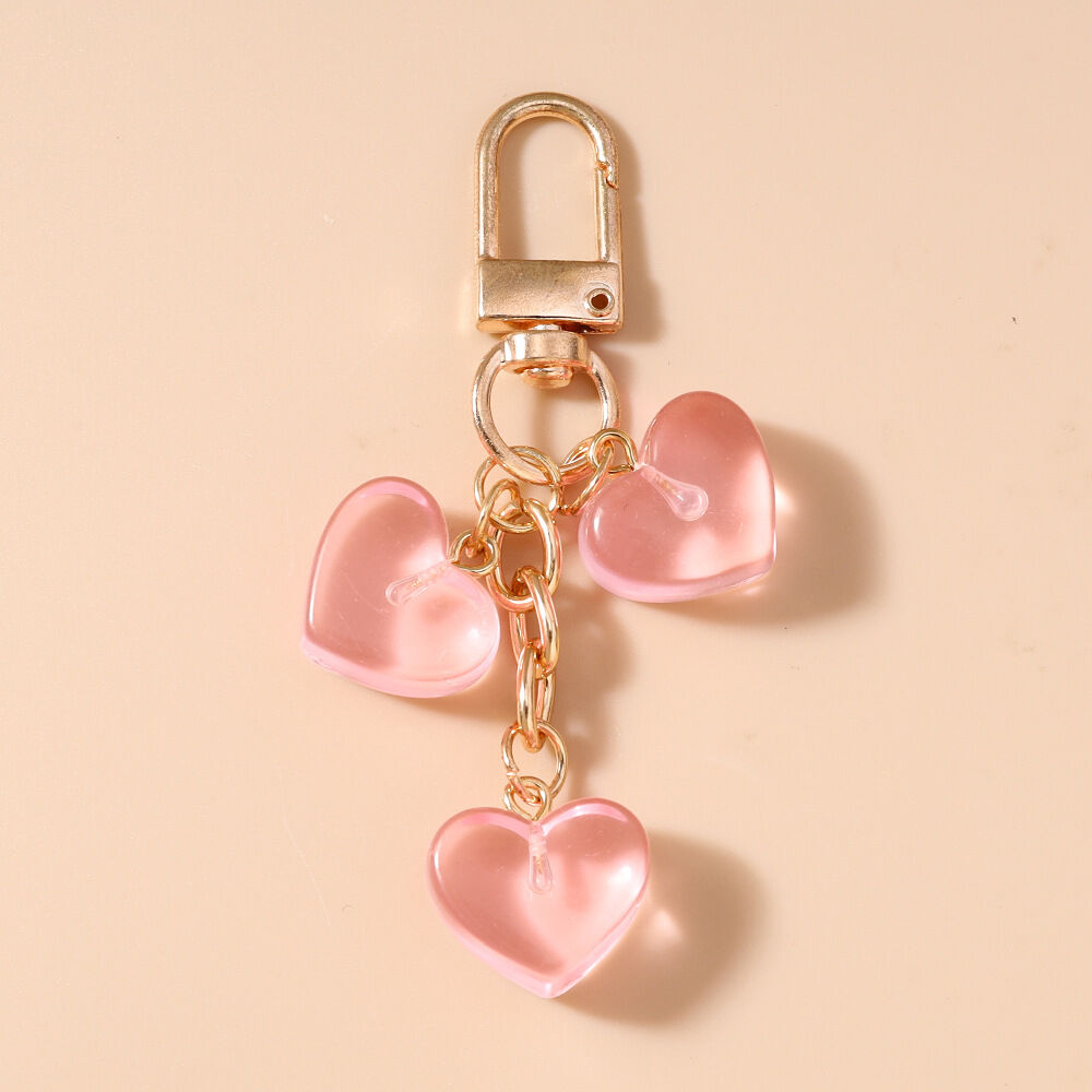 Romantic Series Daily Heart Resin Keychain h5 