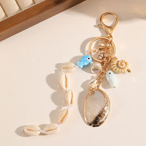 Simple Series Vacation Oceanic Style Shell Fish Ceramics Bag Charms h5 Picture4