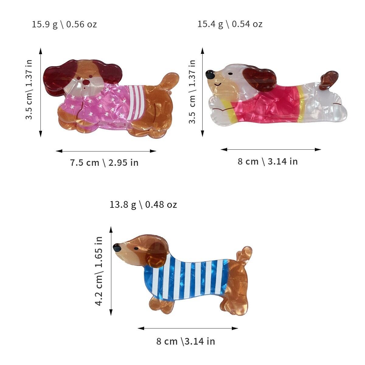 Simple Series Cute Animal Cartoon Acetate Hair Claws Picture4