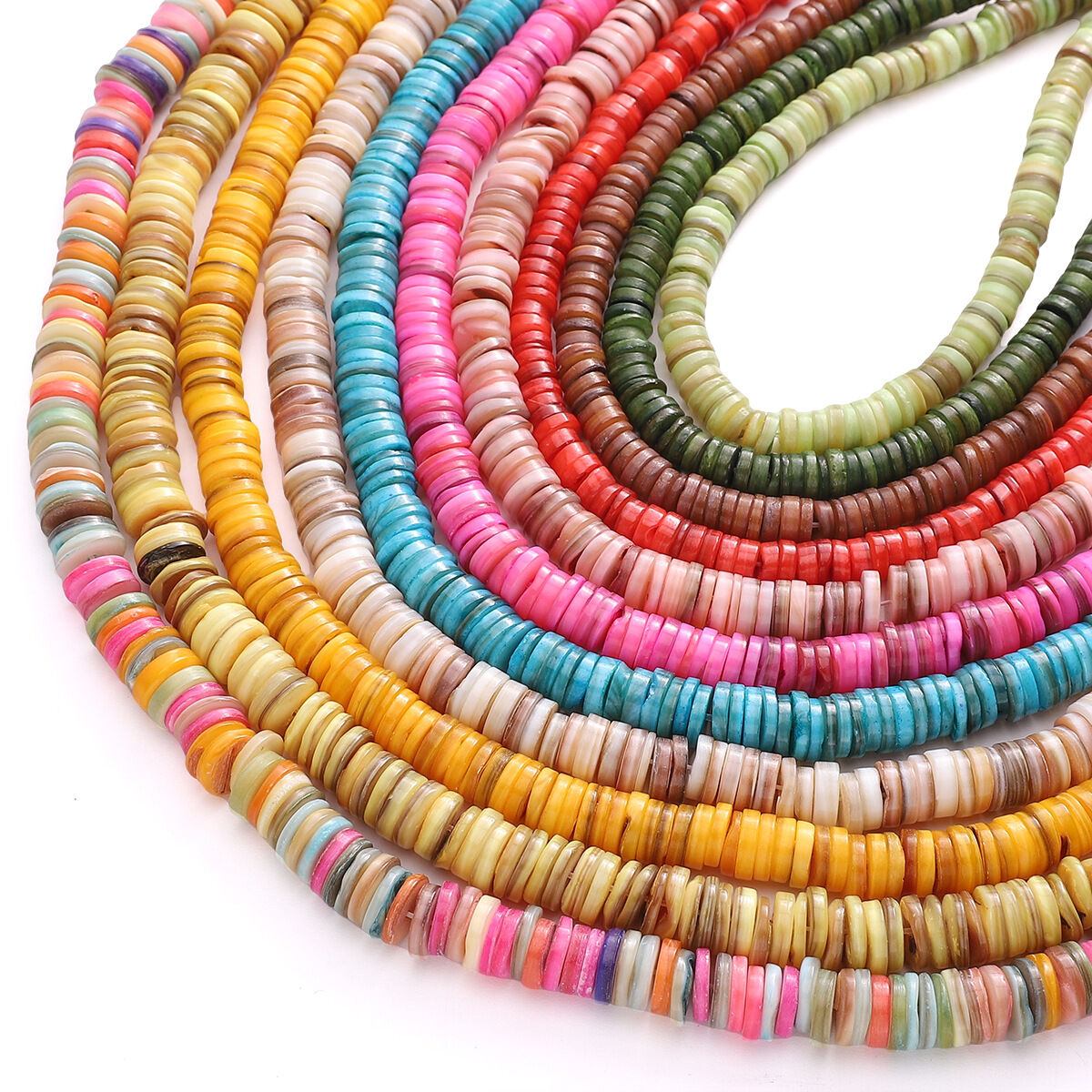 Simple Series Diy Irregular Shape Circle Sea Shells Shell Jewelry Beads h5 Picture2