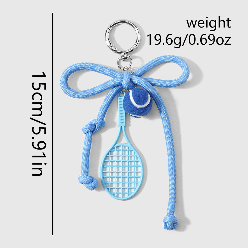 Simple Series Sports Bow Knot Twist Cartoon Alloy Bag Charms h5Picture2