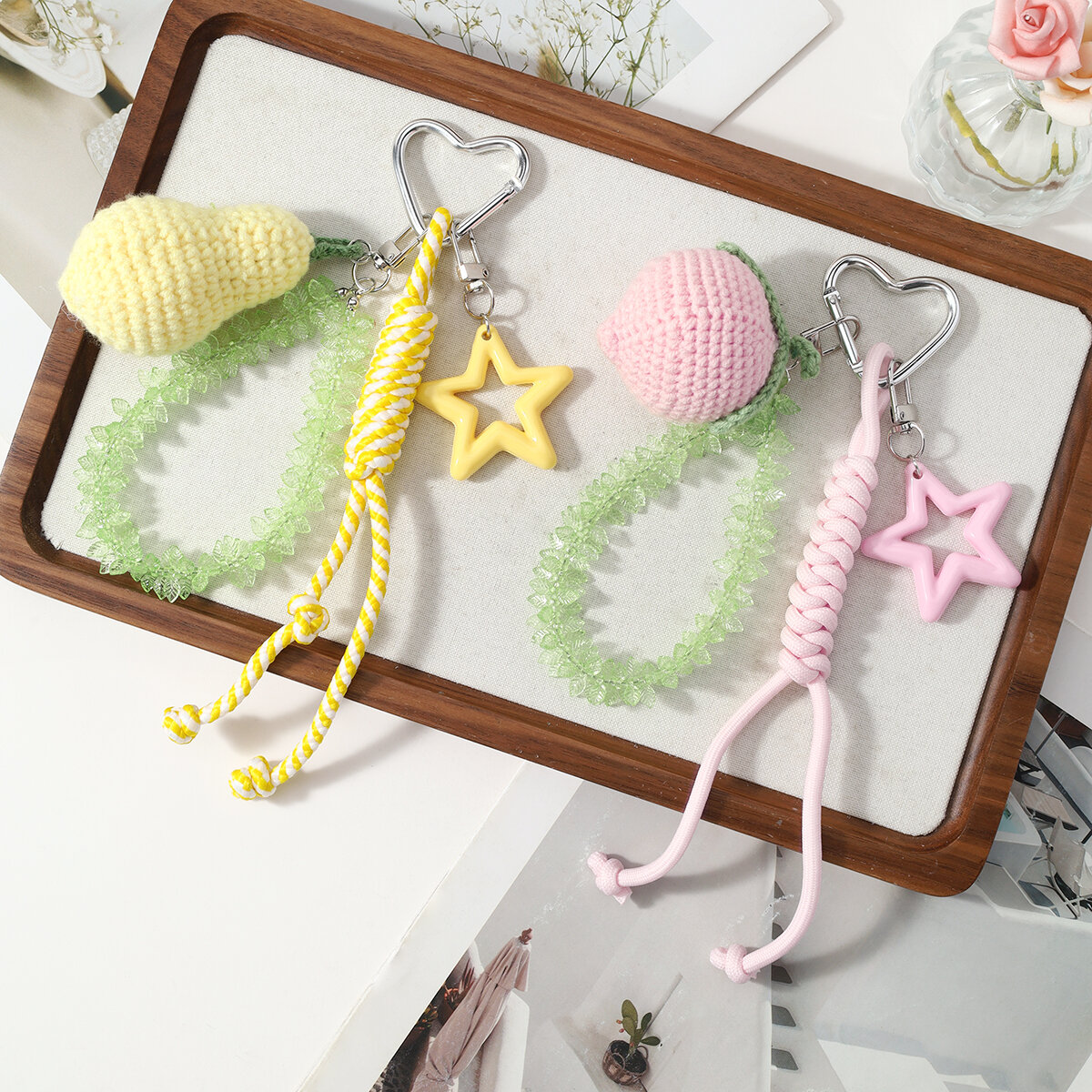 Simple Series Daily Fruit Star Polyester Women's Bag Charms 2