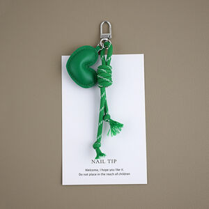 Romantic Series Simple Heart Solid Color Twist Pu Bag Charms h5