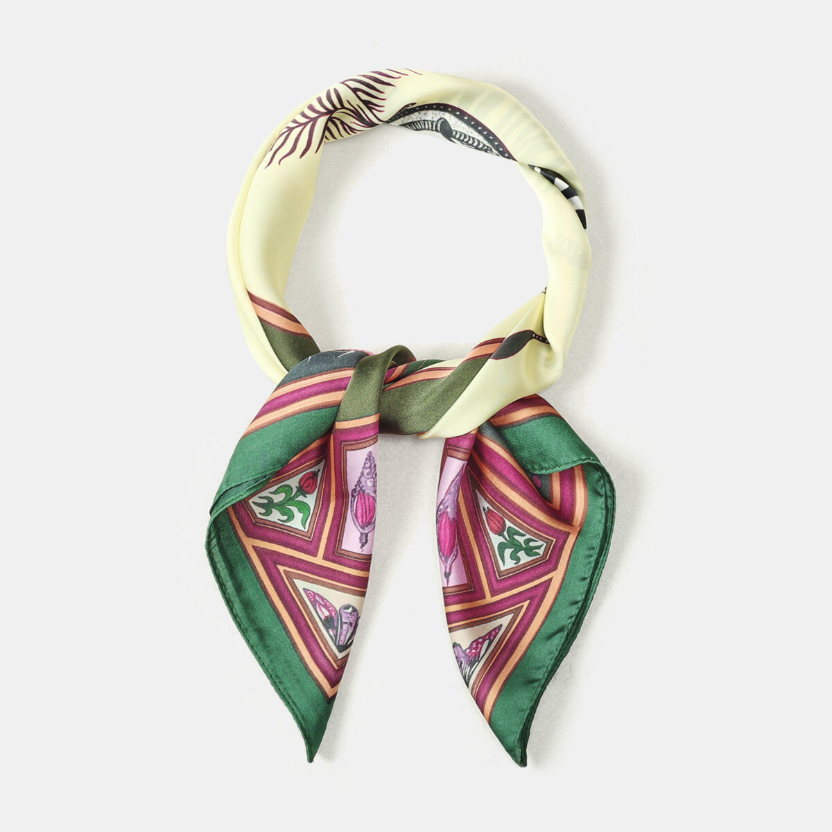 Écharpes d'été en polyester à motif zèbre rétro de la série classique, couleurs assorties 2