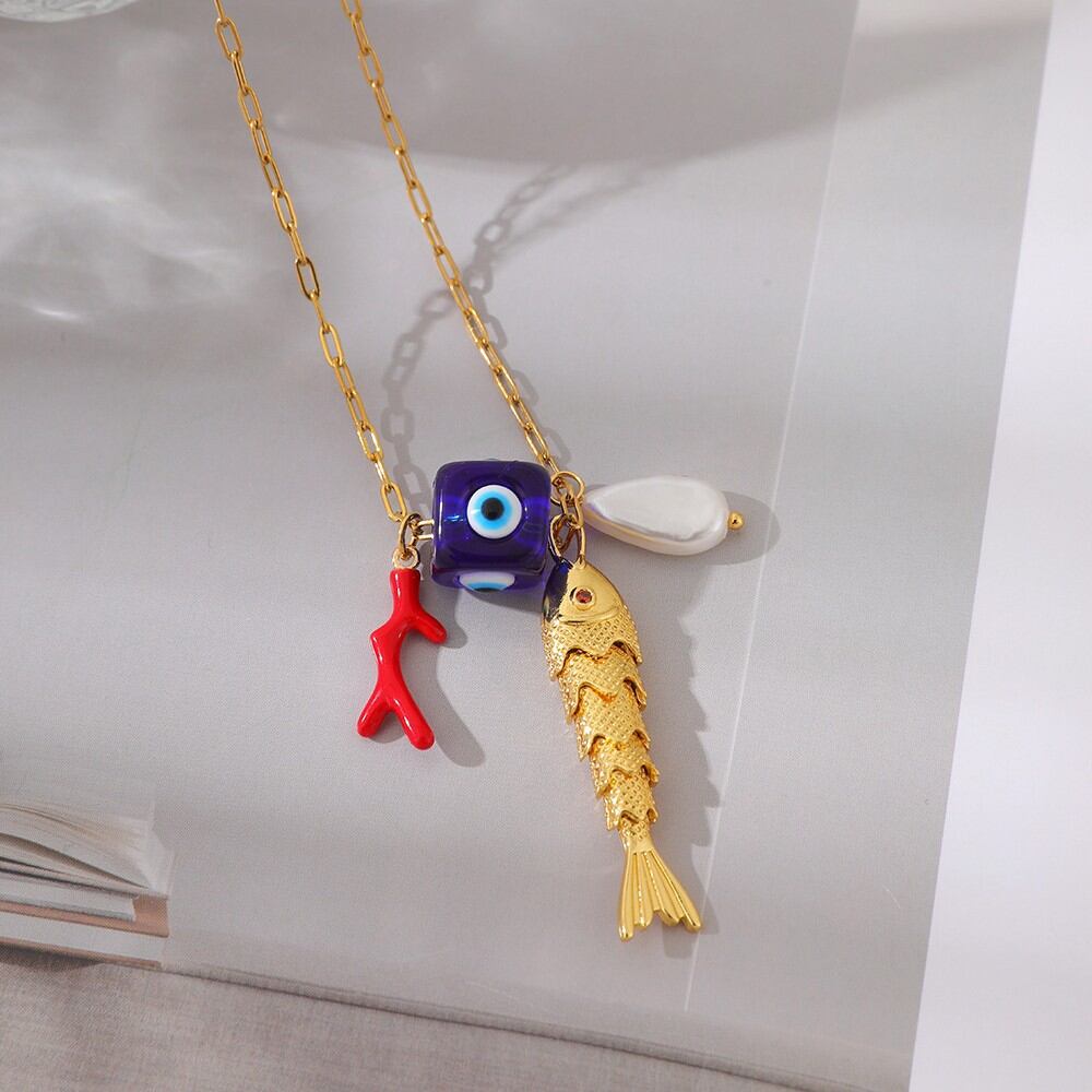 Vacation Oceanic Style Fish Copper Women's Pendant Necklaces 2